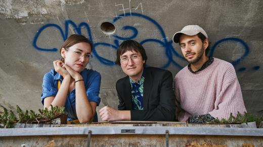 Pudlax. Zleva: Klára Pudláková, Jan Pudlák, Jakub Švejnar