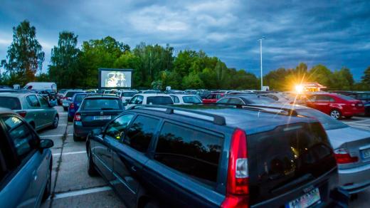Autokino na náplavce v Českých Budějovicích