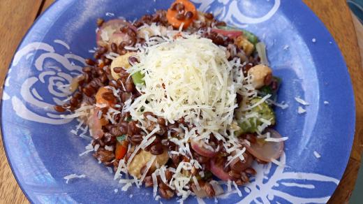 Červená pšenice na způsob risotta