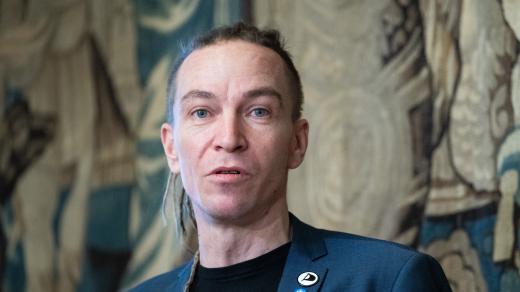 Ivan Bartoš na tiskové konferenci k eObčance