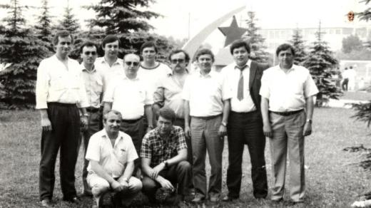 Zleva Jaromír Ulč, major StB
