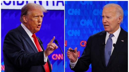 Donald Trump a Joe Biden