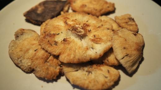 Růžovky na sádle a kmíně