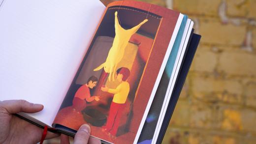 Z knihy Krvavý Bronx. Ilustrace do knihy vytvořil jihlavský výtvarník Jakub Tomáš