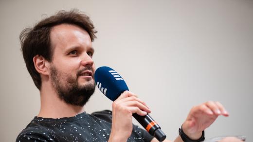 Moderátor pořadu Balanc Petr Bouška