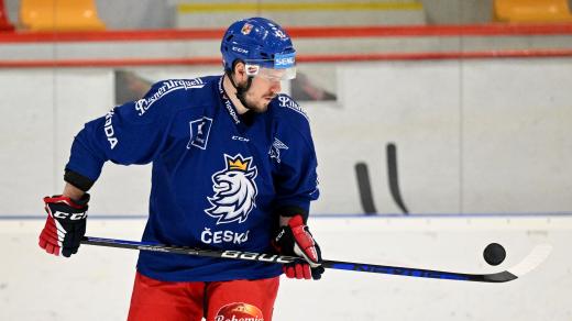 Filip Chlapík na tréninku české reprezentace