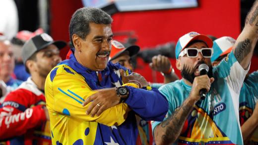 Venezuelský prezident Nicolás Maduro slaví vítězství v prezidentských volbách