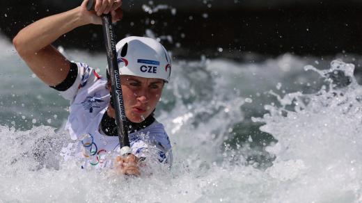 Gabriela Satková v druhé kvalifikační jízdě na olympijských hrách