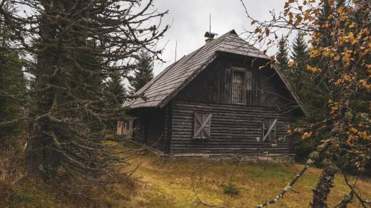 Roklanská chata na Šumavě