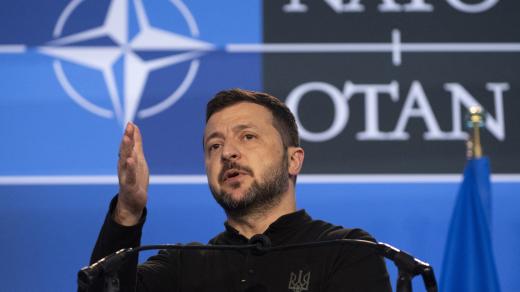 Volodymyr Zelenskyj jako host summitu NATO