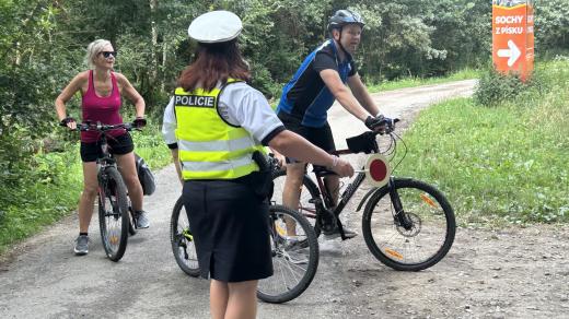 Preventivní akce pro cyklisty v Lednici