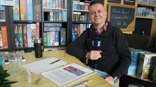 Jiří Ševčík v rozhlasové kavárně