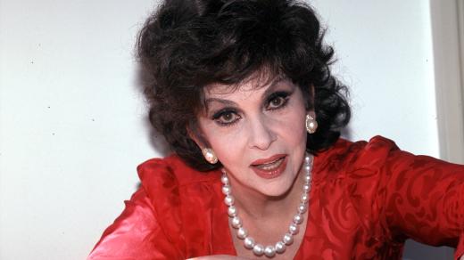Italská herečka Gina Lollobrigida