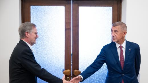 Petr Fiala a Andrej Babiš se sešli u prezidenta