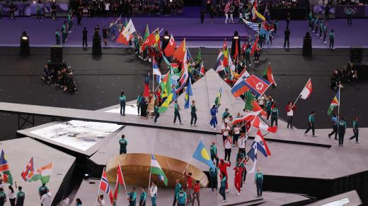 Záverečný ceremoniál olympijských her v Paříži