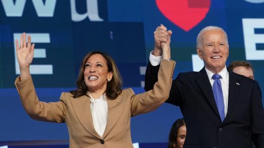 Kamala Harrisová a Joe Biden v Chicagu