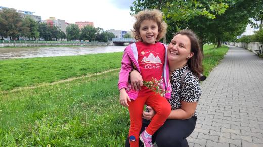 Kiara a její maminka Eva