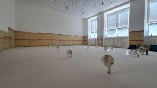 Zrekonstruovaná původní učebna matematiky v plumlovské škole