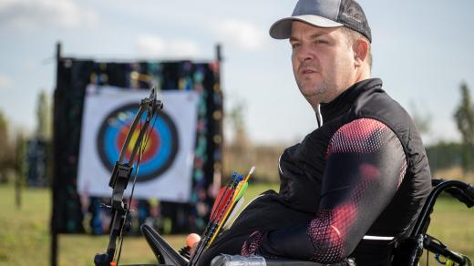 Paralympionik David Drahonínský