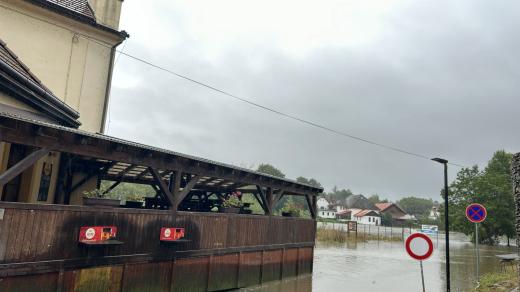 Zatopený pivovar Kácov