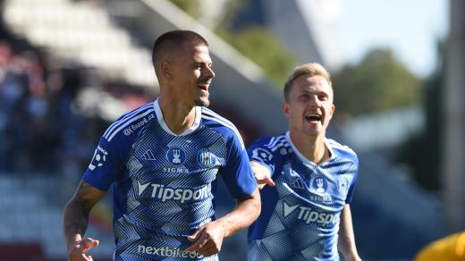 Jan Kliment se proti Dukle Praha radoval ze dvou gólů