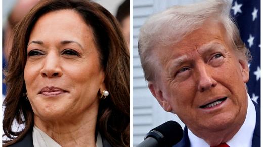 Kandidáti na amerického prezidenta Kamala Harrisová a Donald Trump