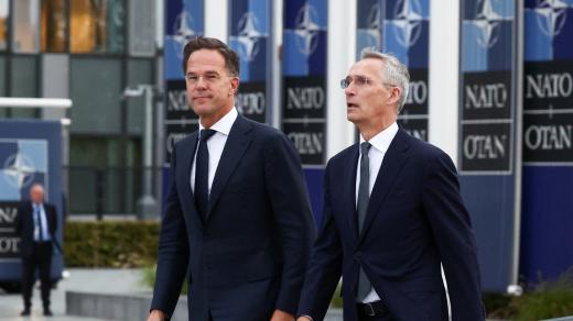 Mark Rutte a Jens Stoltenberg