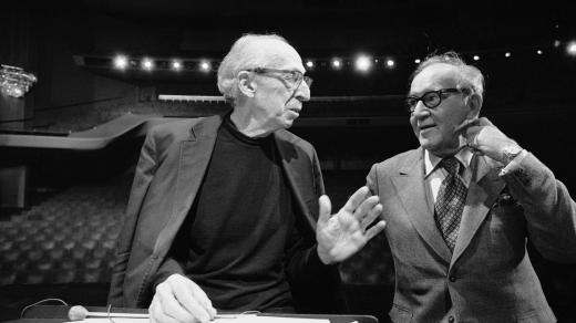 Aaron Copland (vlevo), Benny Goodman