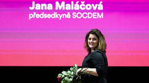 Jana Maláčová po zvolení novou předsedkyní Socální demokracie