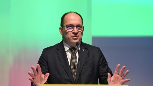 Nově zvolený předseda KDU-ČSL Marek Výborný 18. října na sjezdu strany