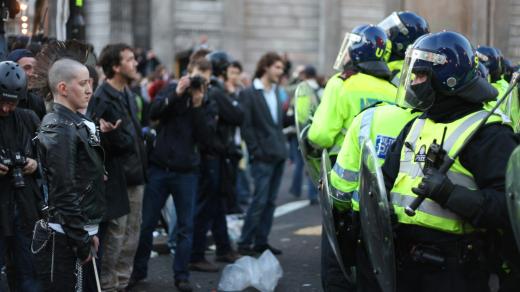 demonstrace, protesty, Bank Station, London, United Kingdom