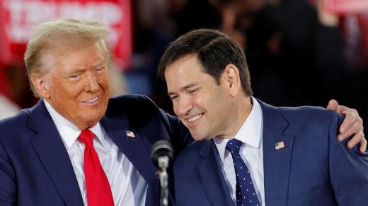 Donald Trump a Marco Rubio