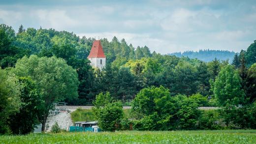 Cyklostezka u Boršova nad Vltavou