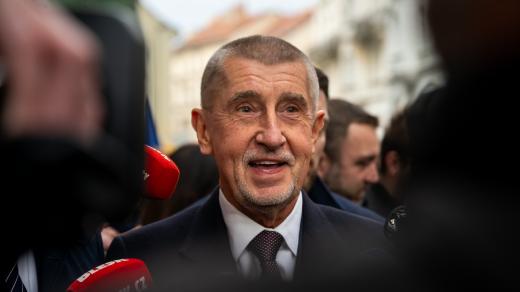 Předseda hnutí ANO Andrej Babiš přišel oslavit výročí sametové revoluce na Národní třídu