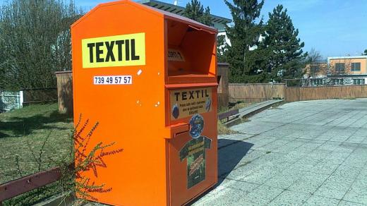 kontejner na starý textil