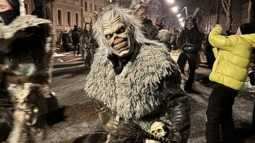 Krampuslauf v rakouském Klagenfurtu