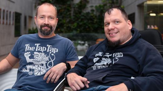 Šimon Ornest a Ladislav Angelovič z kapely The Tap Tap