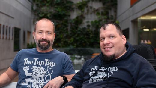 Šimon Ornest a Ladislav Angelovič z kapely The Tap Tap