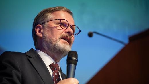 Premiér Petr Fiala (ODS) na konferenci Školství 2025