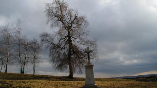 Jeden z křížů v horní části Jiříkova