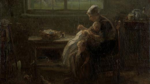 The Joy of Motherhood', Jozef Israëls, 1890; ;
