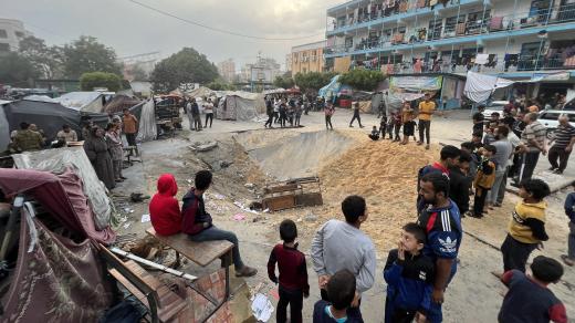 Izraelský útok na uprchlický tábor Jabalia v Gaze