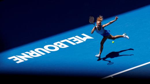 Kateřina Siniaková v zápase Australian Open