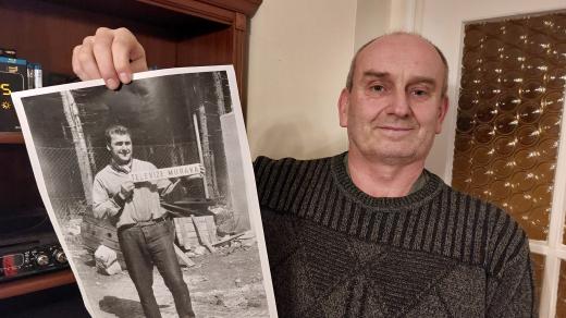 Luděk Rux s fotografií Jaroslava Roubínka