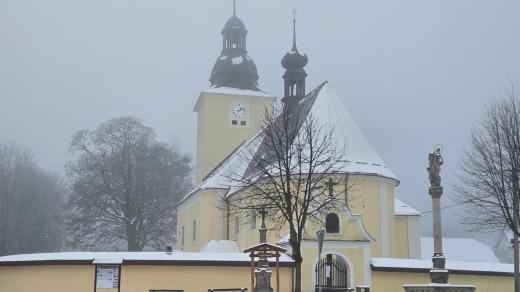 Kostel ve Vendolí nedaleko Svitav