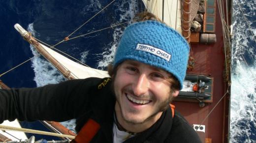 Šimon Pelikán na lodi