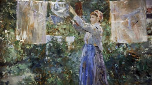 Berthe Morisot, Dívka věšící prádlo (1881)