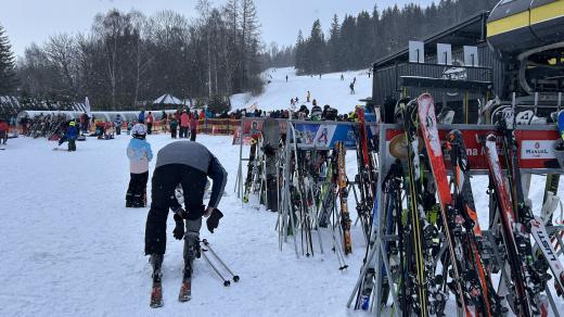 Ski Aréna Karlov během soboty 11. ledna 2025