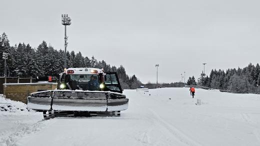 Běžkaři už můžou vyjet na okruh Vysočina Areny
