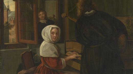 Cornelis de Man: Pair Making Music; Rijksmuseum; ;